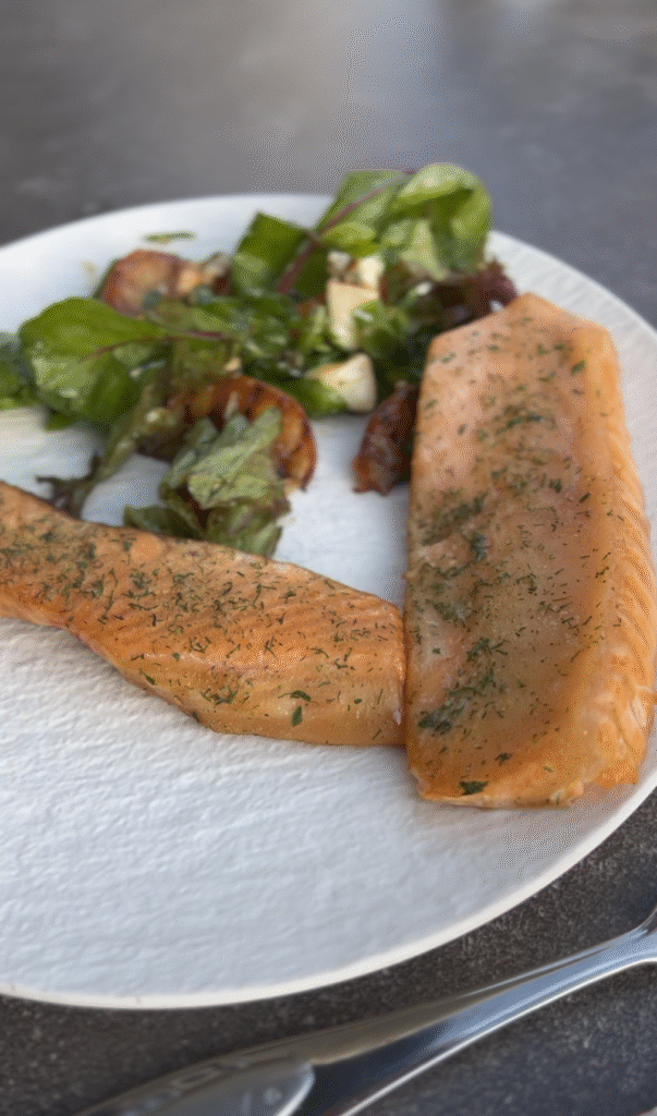 Warmgerookte zalmbuikjes